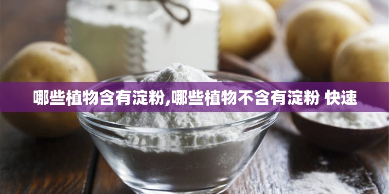 哪些植物含有淀粉,哪些植物不含有淀粉 快速