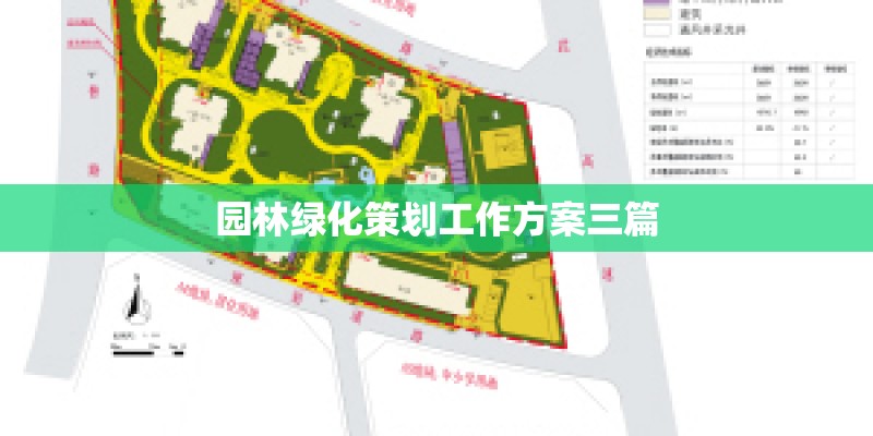 园林绿化策划工作方案三篇