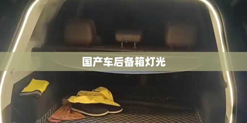 国产车后备箱灯光