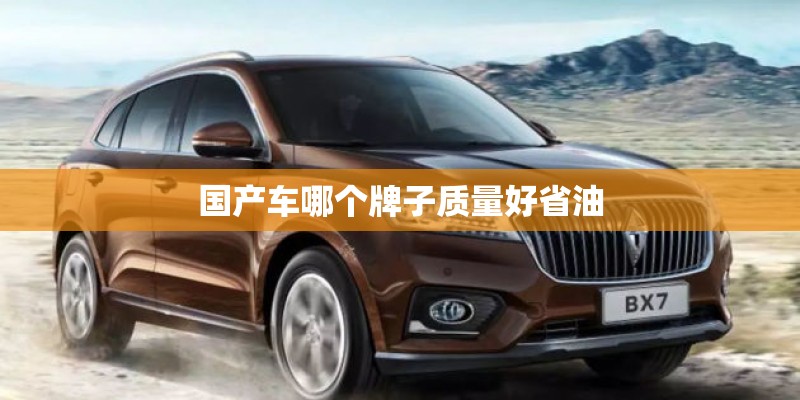 国产车哪个牌子质量好省油 国产车哪个牌子质量好省油