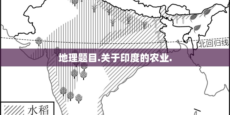 地理题目.关于印度的农业.