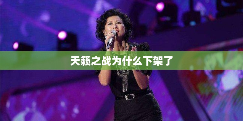 天籁之战为什么下架了
