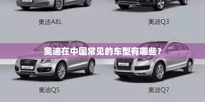 奥迪在中国常见的车型有哪些？