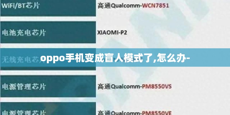 oppo手机变成盲人模式了,怎么办-