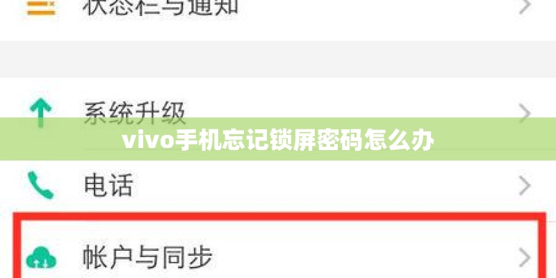 vivo手机忘记锁屏密码怎么办