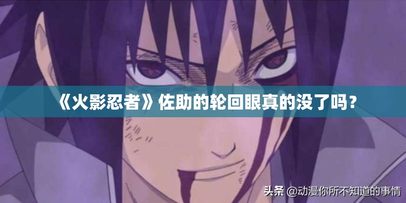 《火影忍者》佐助的轮回眼真的没了吗？