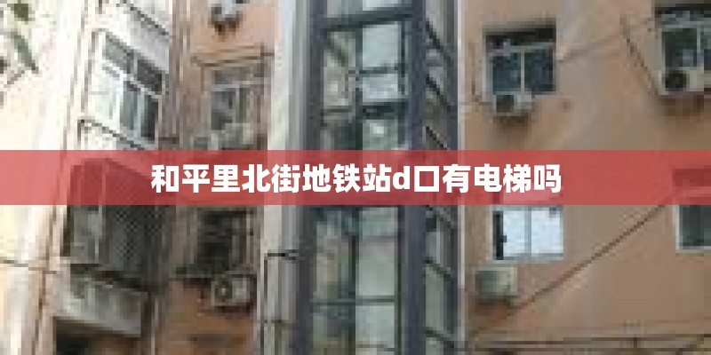 和平里北街地铁站d口有电梯吗