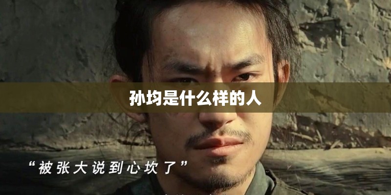 孙均是什么样的人