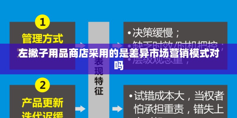 左撇子用品商店采用的是差异市场营销模式对吗
