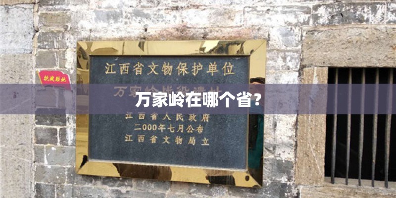 万家岭在哪个省？